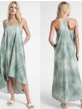 Athleta Flowy Summer Dress, Presidio Green | Size 1X